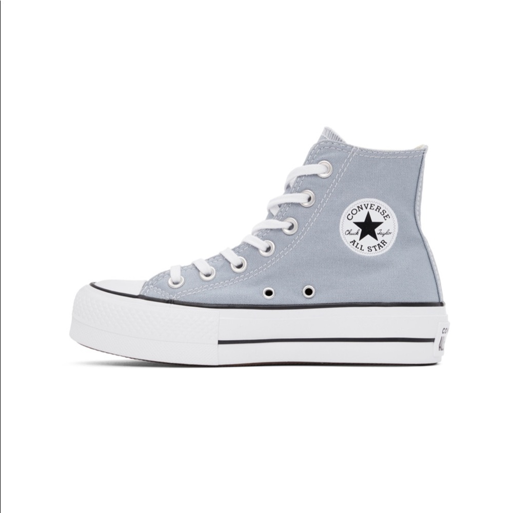 Light Blue Platform Converse